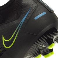 Nike Phantom GT Academy DF Grass/Artificial Turf Chaussures de Foot (MG) Enfants Noir Jaune Bleu
