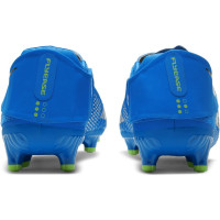 Nike Phantom GT Academy Flyease Grass/Artificial Turf Chaussures de Foot (MG) Bleu Argent Vert