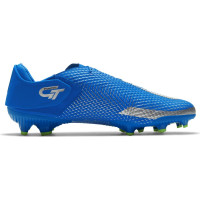 Nike Phantom GT Academy Flyease Gras / Kunstgras Voetbalschoenen (MG) Blauw Zilver Groen