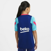Nike FC Barcelona Strike Trainingsshirt 2021 Kids Blauw Rood