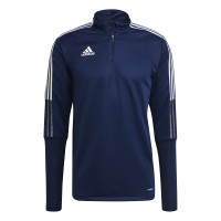 Haut d'Entraînement adidas Tiro 21 bleu foncé blanc