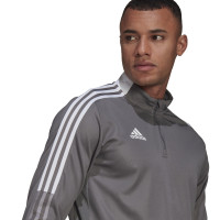Haut d'Entraînement adidas Tiro 21 gris blanc