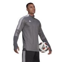 Haut d'Entraînement adidas Tiro 21 gris blanc