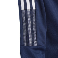 Veste d'entraînement adidas Tiro 21 pour enfants, bleu foncé et blanc