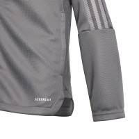 Veste d'entraînement adidas Tiro 21 pour enfants, gris et blanc