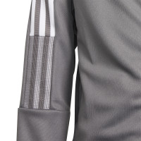 Veste d'entraînement adidas Tiro 21 pour enfants, gris et blanc
