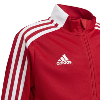 Veste d'entraînement adidas Tiro 21 pour enfants, rouge et blanc