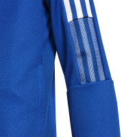 Veste d'entraînement adidas Tiro 21 pour enfants, bleu et blanc