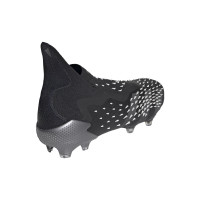 Chaussures de Foot adidas Predator Freak+ Grass (FG) Noir Gris Blanc