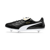 PUMA KING Top Crampons Vissés Chaussures de Foot (SG) Noir Blanc