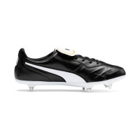 PUMA KING Top Crampons Vissés Chaussures de Foot (SG) Noir Blanc