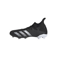 adidas Predator Freak.3 Terrain sec Chaussures de Foot (FG) Noir Blanc Noir