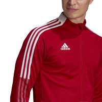 Veste d'entraînement adidas Tiro 21, rouge et blanche