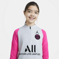 Nike Paris Saint Germain Strike Survêtement 2021 Enfants Platine Rose Noir