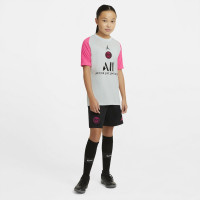 Nike Paris Saint Germain Strike Trainingsshirt 2021 Kids Platinum Roze Zwart