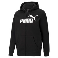 PUMA Essential Big Logo Full-Zip Hoodie Zwart Wit