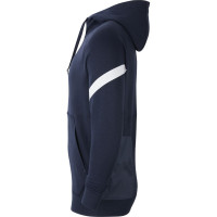 Nike Strike 21 Fleece Demi-Zip Sweat à Capuche Hoodie Dri-FIT Bleu Foncé