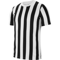 Nike Striped Division IV Maillot de Football Blanc Noir