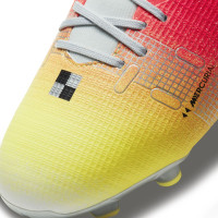Chaussures de Foot Nike Mercurial Superfly 8 Academy MDS Herbe et gazon artificiel (MG) Blanc Orange