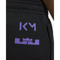 Nike KM Dri-FIT Pantalon d'entraînement Kids Noir Gris Foncé Violet