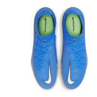 Nike Phantom GT Pro DF Grass Chaussures de Foot (FG) Bleu Argent Vert
