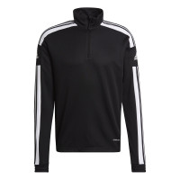 Pull en Haut d'Entraînement Adidas Squadra 21 1/4-Zip, noir et blanc