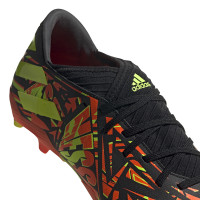 Chaussures de Foot adidas Nemeziz Messi.3 Grass (FG) Rouge Jaune Noir