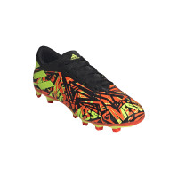 adidas Nemeziz Messi.4 Grass/Artificial Grass Chaussures de Foot (FxG) Rouge Jaune Noir