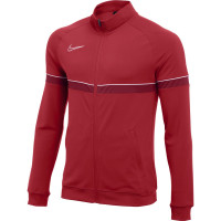 Veste d'entraînement Nike Dri-Fit Academy 21 pour enfants, rouge et blanc