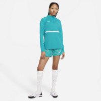 Nike Academy 21 Drill Haut d'Entraînement Femme Turquoise Blanc