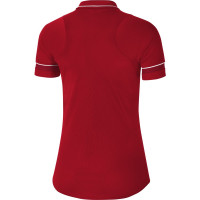 Nike Dri-Fit Academy 21 Polo Femmes Rouge Blanc