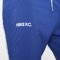 Nike F.C. Hoodie Trainingspak Blauw Wit