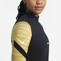 Nike Strike 21 Drill Haut d'Entraînement Femmes Noir Or Blanc