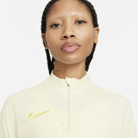 Nike Academy 21 Drill Haut d'Entraînement Femme Beige Blanc Or