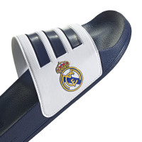 Pantoufles de douche adidas Real Madrid Adilette Bleu foncé Blanc