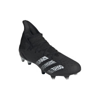 Chaussures de Foot adidas Predator Freak.3 Iron-Nop (SG) Noir Blanc Noir