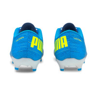 PUMA Ultra 4.2 Terrain sec / artificiel Chaussures de Foot (MG) Enfant Bleu Jaune