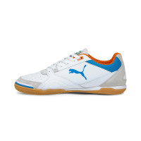 Chaussures de football en salle PUMA IBERO Blanc Bleu Orange
