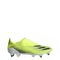 adidas X Ghosted.1 Ijzeren-Nop Voetbalschoenen (SG) Geel Blauw Wit