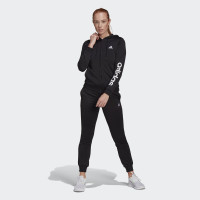 adidas Essentials Logo French Terry Trainingspak Dames Zwart Wit