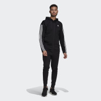 Survêtement Adidas Sportswear à insert côtelé noir
