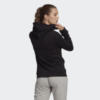 adidas Essentials Logo Full-Zip Hoodie Femme Noir Blanc