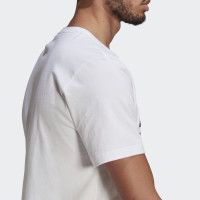 adidas Essentials Big Logo T-shirt Wit Zwart