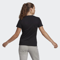 adidas Essentials Logo T-shirt Dames Zwart Wit