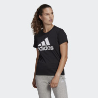 adidas Essentials Logo T-shirt Dames Zwart Wit