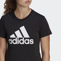 adidas Essentials Logo T-shirt Dames Zwart Wit