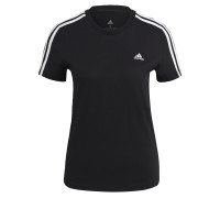 T-shirt adidas Essentials Slim-fit 3 bandes Femme Noir