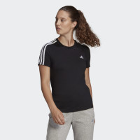 T-shirt adidas Essentials Slim-fit 3 bandes Femme Noir
