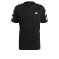 T-shirt adidas Essentials 3 bandes Noir Blanc