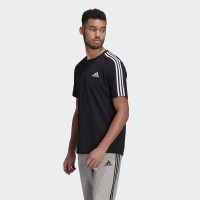 T-shirt adidas Essentials 3 bandes Noir Blanc